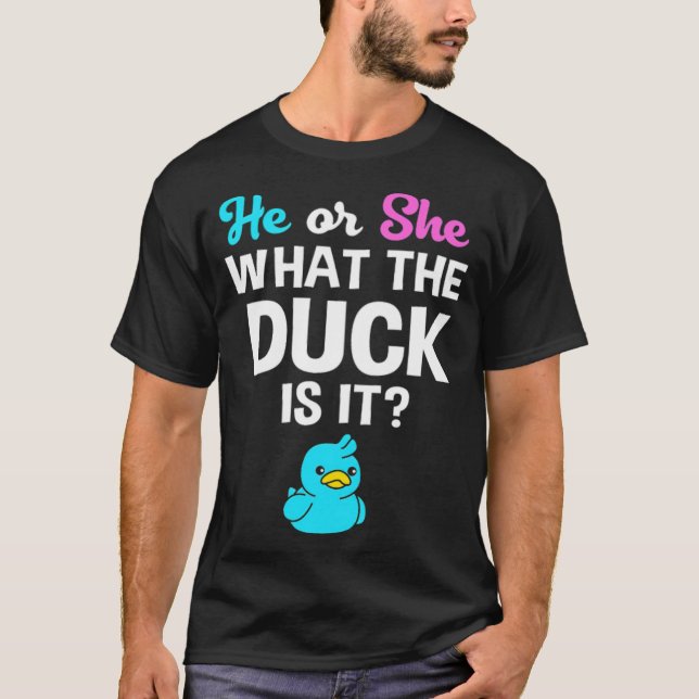 Geschlecht zeigen, was die Ente ist, dass sie Choc T-Shirt (Vorderseite)