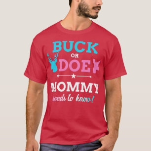 Geschlecht zeigt Buck oder Mami auf, der Babyteil T-Shirt