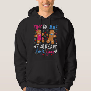 Geschlecht zeigt Niedliches Lebkuchen Funny Pink o Hoodie