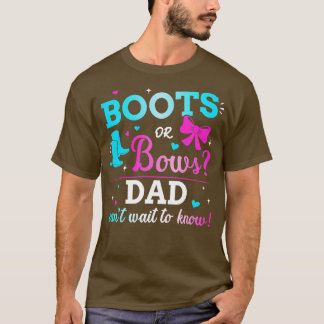 Geschlecht zeigt Stiefel oder Bögen Papa passend B T-Shirt