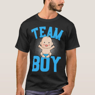 Geschlechterankündigung Team Junge Baby Party Rev T-Shirt