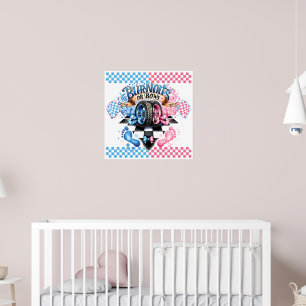 Geschlechterenthüllungsfeier Rosa Blau Poster