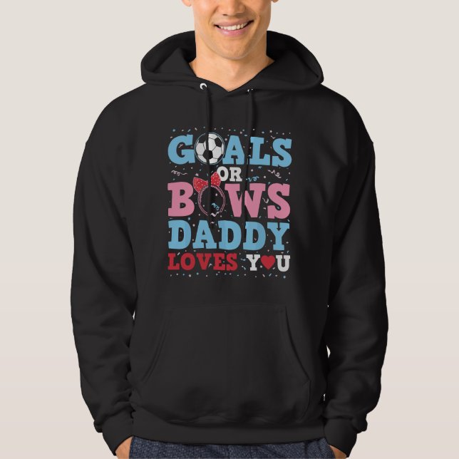 Geschlechterenthüllungsziele oder Schleifen Daddy  Hoodie (Vorderseite)