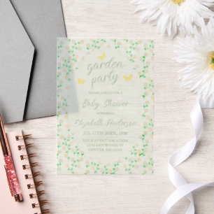 Geschlechterneutrale Babyparty Garden Party