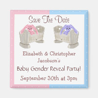 Geschlechteroffenbarung Save the Date Bunnies in K