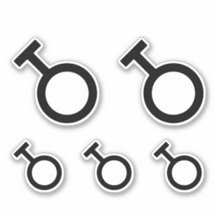Geschlechtersymbol Aufkleber