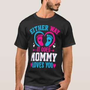 Geschlechterverkündung auf beiden Wegen geht es um T-Shirt