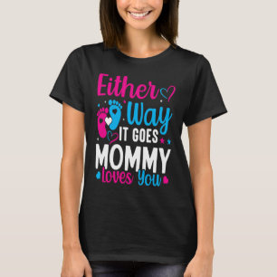 Geschlechterverkündung auf beiden Wegen geht es um T-Shirt