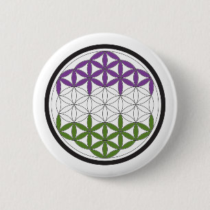 GeschlechtQueer-heilige Geometrie Button