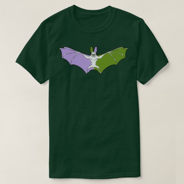 GeschlechtQueer Pride Bat T-Shirt (Design vorne)