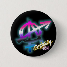 Geschlechts-Anarchie - Genderfluid Farben - Button