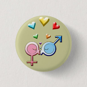 Geschlechts-Bonbon-Küsse Button