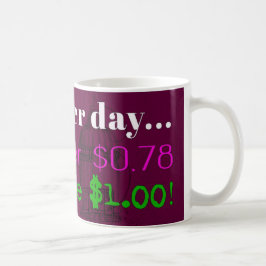 Geschlechts-Lohn-Abstands-Tasse Tasse