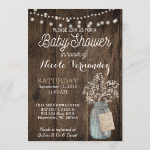 Geschlechts-neutrale Baby-Atem-Babyparty-Einladung Einladung