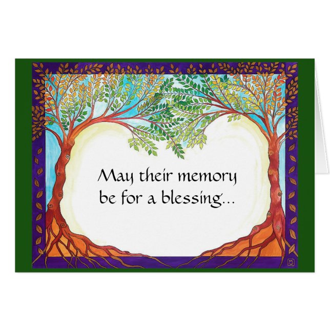 Geschlechts-neutrale Beileids-Karte (Vorderseite (Horizontal))