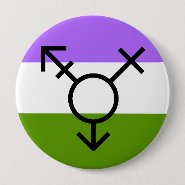 Geschlechts-Revolution LGBTQA Genderqueer Button (Vorderseite)