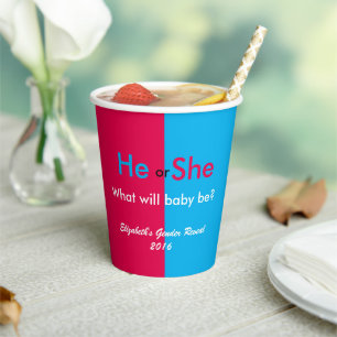 Geschlechtsankündigung Pappbecher