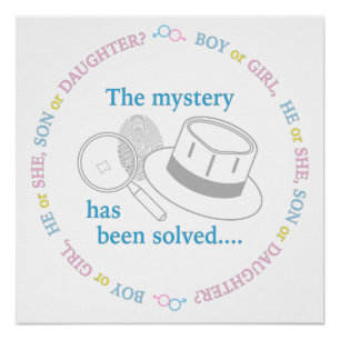 Geschlechtsankündigung Poster