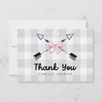 Geschlechtsbezogene Fehler oder Pfeile Danke Karte