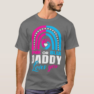 Geschlechtsbezogene Meldung für Daddy Vater Baby S T-Shirt