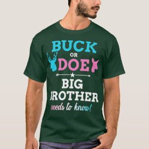 Geschlechtsenthüllung Bock oder Reh Bruder passend T-Shirt