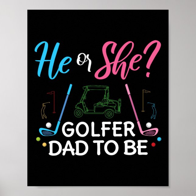 Geschlechtsenthüllung Er oder Sie werdender Vater  Poster (Vorne)