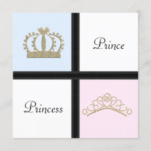 Geschlechtsenthüllung für Prinz und Prinzessin Einladung