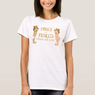 Geschlechtsenthüllung für Prinz und Prinzessin T-Shirt