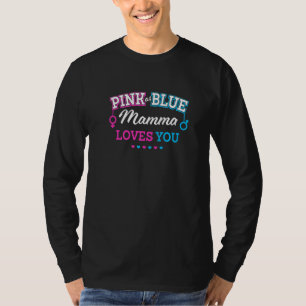 Geschlechtsenthüllung Mamma Baby Shower Mama Schwa T-Shirt