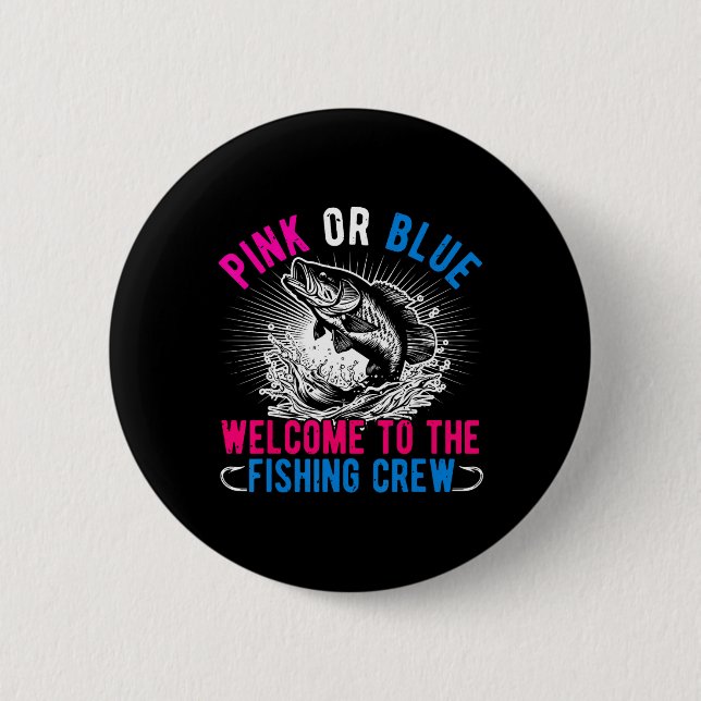 Geschlechtsenthüllung Rosa Oder Blau Willkommen Be Button (Vorderseite)