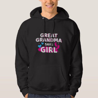 Geschlechtsenthüllung Urgroßmutter sagt Mädchen pa Hoodie
