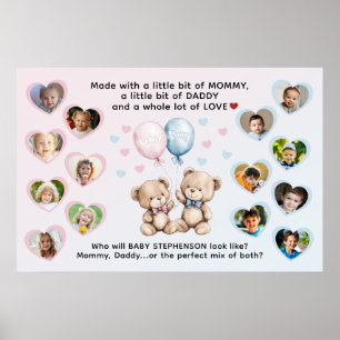Geschlechtsenthüllung Wer wird Baby ähnlich sehen Poster