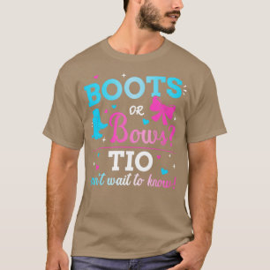 Geschlechtsenthüllungsstiefel oder -bögen passend T-Shirt
