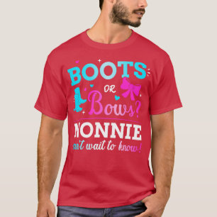 Geschlechtsenthüllungsstiefel oder -schleifen nonn T-Shirt