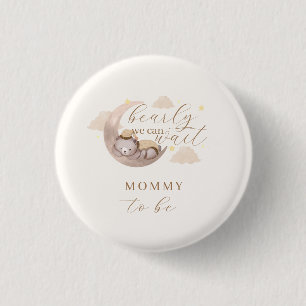 Geschlechtsneutral abwarten, bis Moon Star Mommy Button