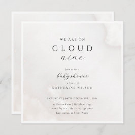 Geschlechtsneutral auf Cloud Nine Baby Dusche Einladung