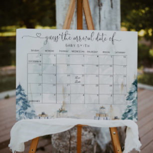 geschlechtsneutral im Winterwald: Ratet den Fällig Poster