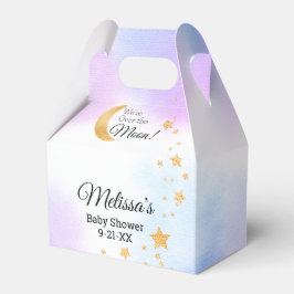 Geschlechtsneutral über der Mond-Girl-Babydusche Geschenkschachtel