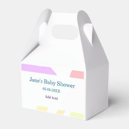 Geschlechtsneutrale abstrakte Formen Babydusche Geschenkschachtel