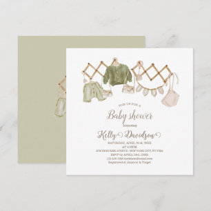 Geschlechtsneutrale Boho-Kinderzimmer-Baby-Party Einladung