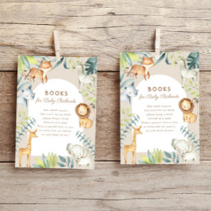 Geschlechtsneutrale Bücher für Safaritiere Begleitkarte