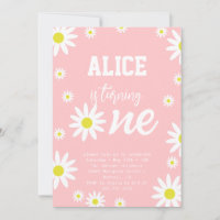Geschlechtsneutrale Daisy 1. Geburtstagsfeier Boho