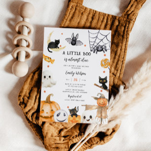 Geschlechtsneutrale Halloween-A little Boo-Baby-Pa Einladung