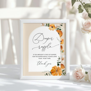 Geschlechtsneutrale Herbstblumenverlosung Poster