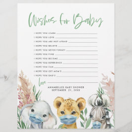 Geschlechtsneutrale Maskenwünsche für gelassen Säu Briefbogen