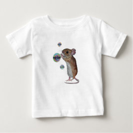 Geschlechtsneutrale Maus und Blasen Baby T-shirt