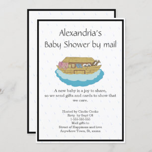 Geschlechtsneutrale Niedliche Babydusche auf dem P Einladung