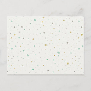 Geschlechtsneutrale Punkte - aquamarines Gold und  Postkarte