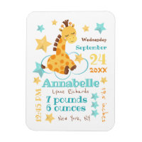 Geschlechtsneutrale süße Giraffe Sterne Baby Gebur