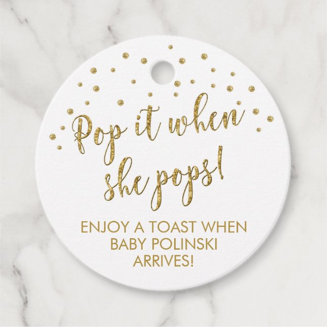 geschlechtsneutraler Pop bei Pop Geschenkanhänger (Vorderseite)